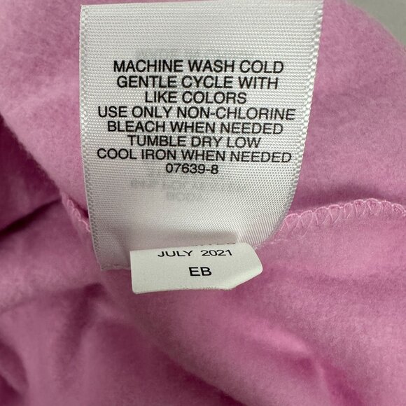 St Johns Bay Womens Quilted Panel Long Sleeve Pullover Hoodie Large Pink - Picture 9 of 9